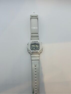 Casio White Digital Illuminator Watch